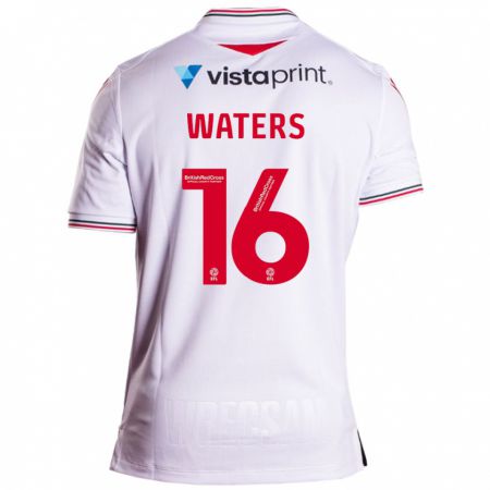 Kandiny Mujer Camiseta Billy Waters #16 Blanco 2ª Equipación 2023/24 La Camisa Chile
