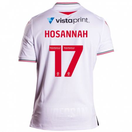 Kandiny Mujer Camiseta Bryce Hosannah #17 Blanco 2ª Equipación 2023/24 La Camisa Chile