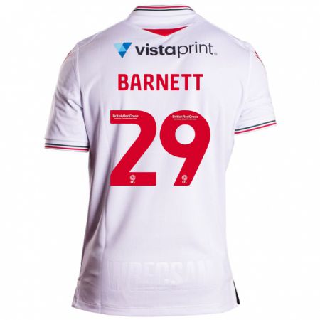 Kandiny Mujer Camiseta Ryan Barnett #29 Blanco 2ª Equipación 2023/24 La Camisa Chile