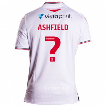 Kandiny Mujer Camiseta Harry Ashfield #0 Blanco 2ª Equipación 2023/24 La Camisa Chile