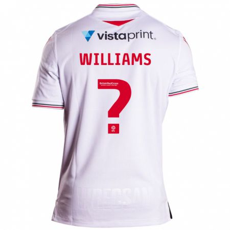 Kandiny Mujer Camiseta Sam Williams #0 Blanco 2ª Equipación 2023/24 La Camisa Chile