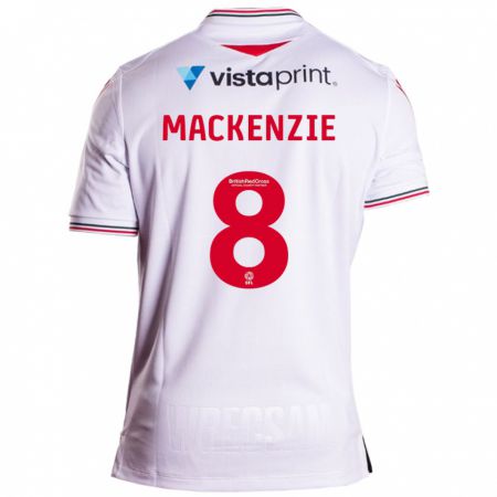 Kandiny Mujer Camiseta Libby Mackenzie #8 Blanco 2ª Equipación 2023/24 La Camisa Chile