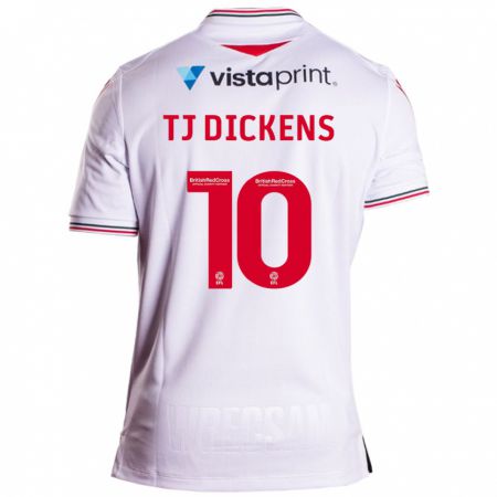 Kandiny Mujer Camiseta Tonicha Tj Dickens #10 Blanco 2ª Equipación 2023/24 La Camisa Chile