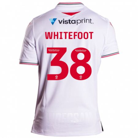 Kandiny Mujer Camiseta Lily Whitefoot #38 Blanco 2ª Equipación 2023/24 La Camisa Chile