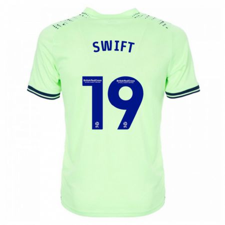 Kandiny Mujer Camiseta John Swift #19 Armada 2ª Equipación 2023/24 La Camisa Chile