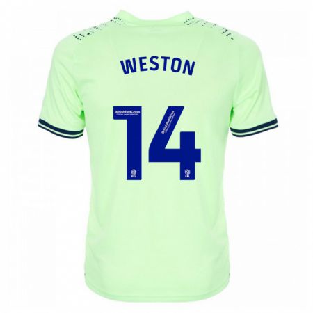 Kandiny Mujer Camiseta Steph Weston #14 Armada 2ª Equipación 2023/24 La Camisa Chile