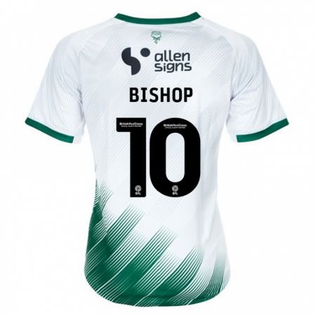 Kandiny Mujer Camiseta Teddy Bishop #10 Blanco 2ª Equipación 2023/24 La Camisa Chile