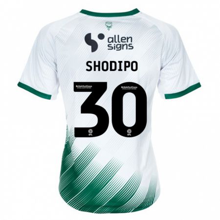 Kandiny Mujer Camiseta Olamide Shodipo #30 Blanco 2ª Equipación 2023/24 La Camisa Chile