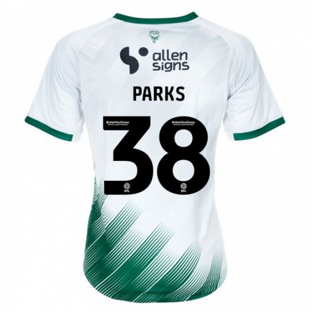 Kandiny Mujer Camiseta Charlie Parks #38 Blanco 2ª Equipación 2023/24 La Camisa Chile