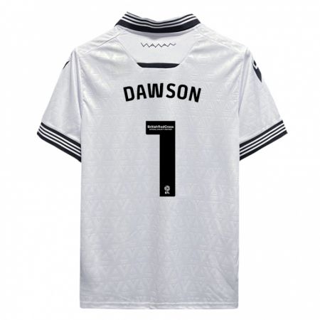 Kandiny Mujer Camiseta Cameron Dawson #1 Blanco 2ª Equipación 2023/24 La Camisa Chile