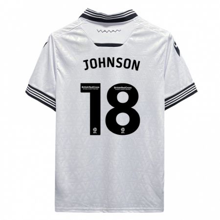 Kandiny Mujer Camiseta Marvin Johnson #18 Blanco 2ª Equipación 2023/24 La Camisa Chile