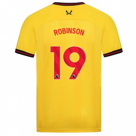 Kandiny Mujer Camiseta Jack Robinson #19 Amarillo 2ª Equipación 2023/24 La Camisa Chile