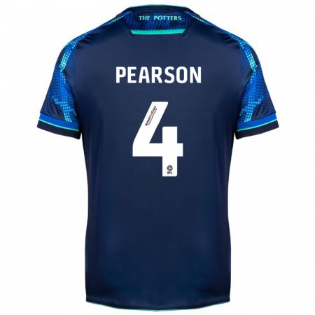 Kandiny Mujer Camiseta Ben Pearson #4 Armada 2ª Equipación 2023/24 La Camisa Chile