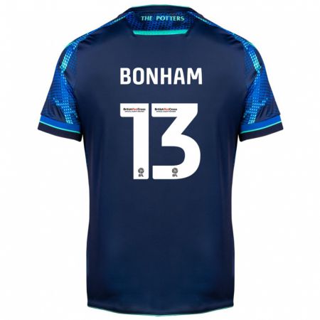 Kandiny Mujer Camiseta Jack Bonham #13 Armada 2ª Equipación 2023/24 La Camisa Chile