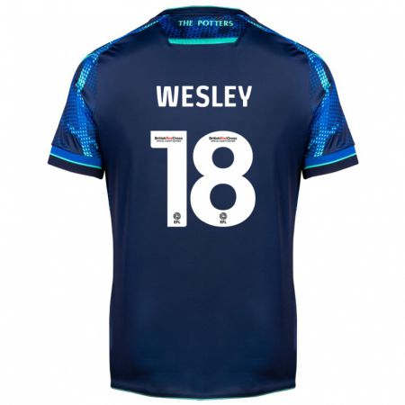 Kandiny Mujer Camiseta Wesley Moraes #18 Armada 2ª Equipación 2023/24 La Camisa Chile