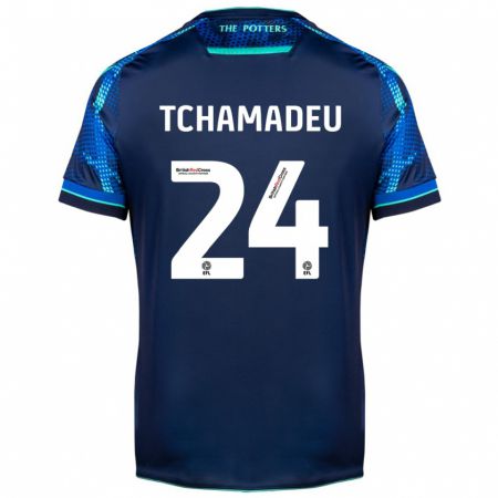 Kandiny Mujer Camiseta Junior Tchamadeu #24 Armada 2ª Equipación 2023/24 La Camisa Chile