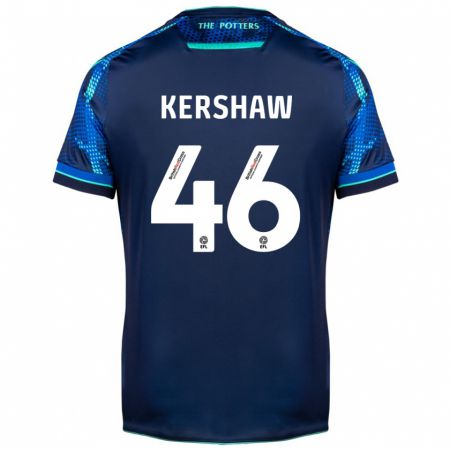 Kandiny Mujer Camiseta Ben Kershaw #46 Armada 2ª Equipación 2023/24 La Camisa Chile