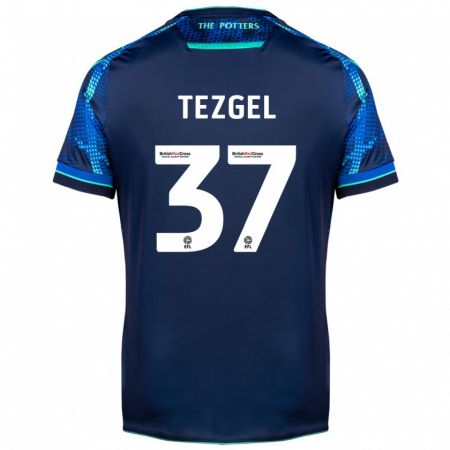 Kandiny Mujer Camiseta Emre Tezgel #37 Armada 2ª Equipación 2023/24 La Camisa Chile