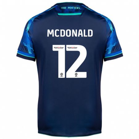 Kandiny Mujer Camiseta Kayleigh Mcdonald #12 Armada 2ª Equipación 2023/24 La Camisa Chile