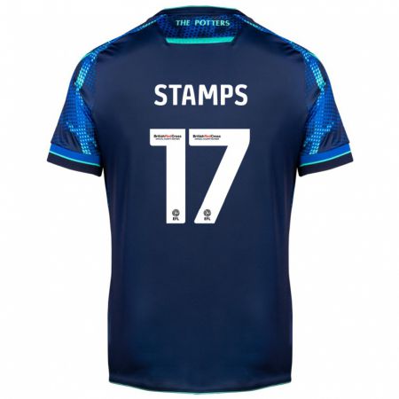 Kandiny Mujer Camiseta Shannon Stamps #17 Armada 2ª Equipación 2023/24 La Camisa Chile