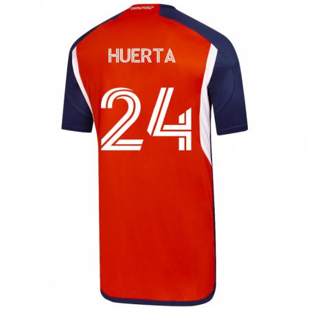 Kandiny Mujer Camiseta Renato Huerta #24 Blanco 2ª Equipación 2023/24 La Camisa Chile