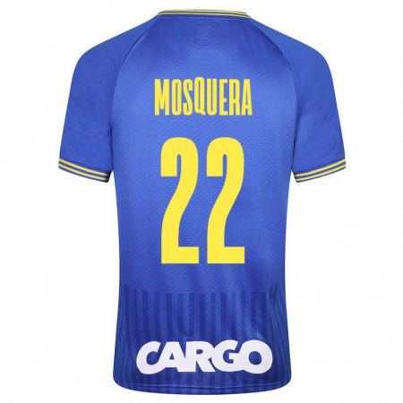 Kandiny Mujer Camiseta Orlando Mosquera #22 Azul 2ª Equipación 2023/24 La Camisa Chile