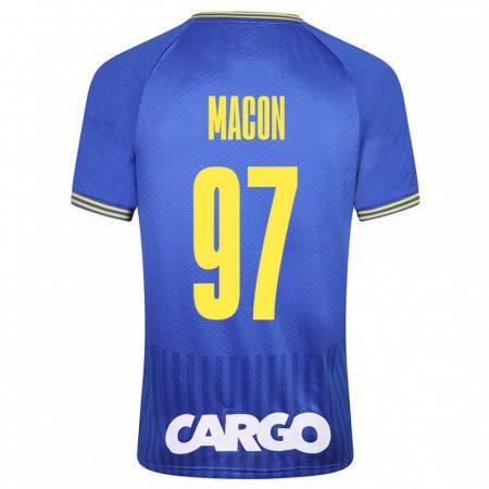 Kandiny Mujer Camiseta Yvann Maçon #97 Azul 2ª Equipación 2023/24 La Camisa Chile