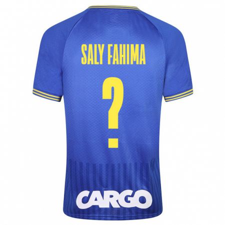 Kandiny Mujer Camiseta Israel Saly Fahima #0 Azul 2ª Equipación 2023/24 La Camisa Chile