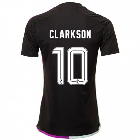 Kandiny Mujer Camiseta Leighton Clarkson #10 Negro 2ª Equipación 2023/24 La Camisa Chile