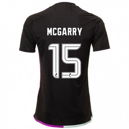 Kandiny Mujer Camiseta James Mcgarry #15 Negro 2ª Equipación 2023/24 La Camisa Chile