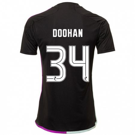 Kandiny Mujer Camiseta Ross Doohan #34 Negro 2ª Equipación 2023/24 La Camisa Chile