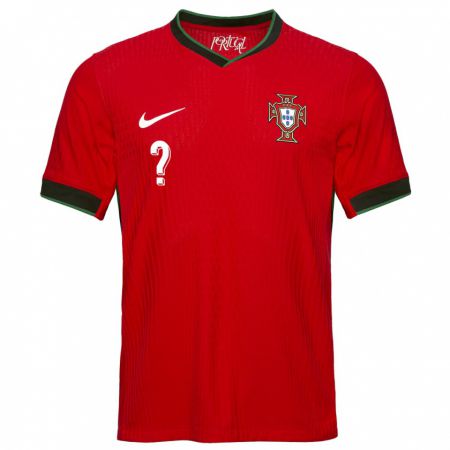 Kandiny Niño Camiseta Portugal Su Nombre #0 Rojo 1ª Equipación 24-26 La Camisa Chile