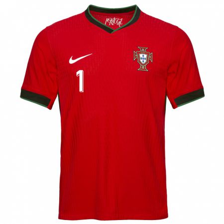 Kandiny Niño Camiseta Portugal Ines Pereira #1 Rojo 1ª Equipación 24-26 La Camisa Chile