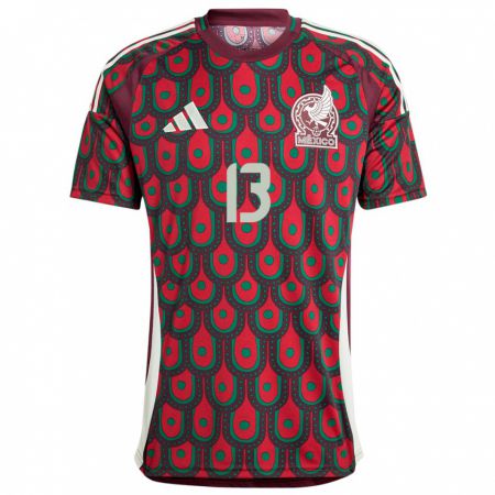 Kandiny Niño Camiseta México Guillermo Ochoa #13 Granate 1ª Equipación 24-26 La Camisa Chile