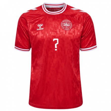 Kandiny Niño Camiseta Dinamarca Adam Fuglsang #0 Rojo 1ª Equipación 24-26 La Camisa Chile