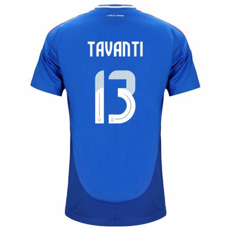 Kandiny Niño Camiseta Italia Samuele Tavanti #13 Azul 1ª Equipación 24-26 La Camisa Chile