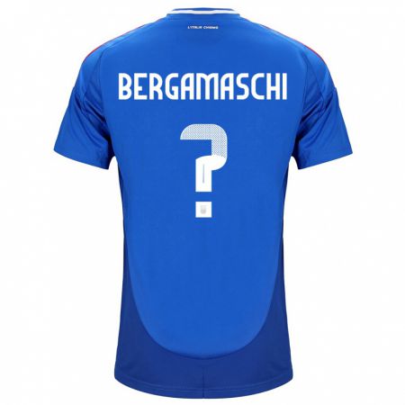 Kandiny Niño Camiseta Italia Valentina Bergamaschi #0 Azul 1ª Equipación 24-26 La Camisa Chile