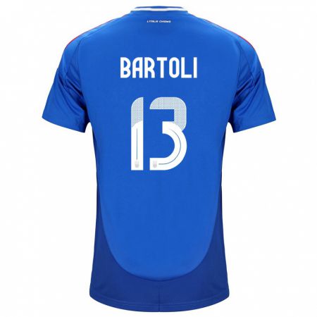 Kandiny Niño Camiseta Italia Elisa Bartoli #13 Azul 1ª Equipación 24-26 La Camisa Chile