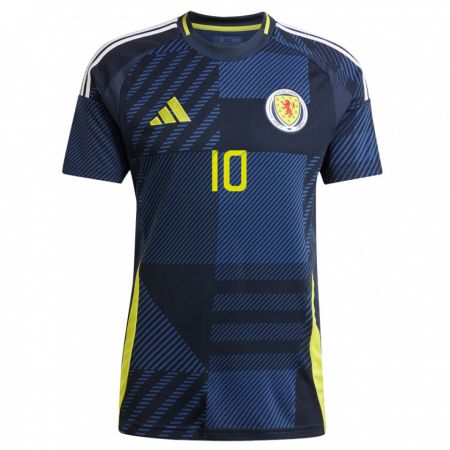 Kandiny Niño Camiseta Escocia David Watson #10 Azul Oscuro 1ª Equipación 24-26 La Camisa Chile