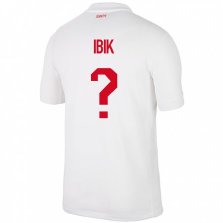 Kandiny Niño Camiseta Turquía Ada İbik #0 Blanco 1ª Equipación 24-26 La Camisa Chile
