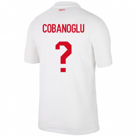 Kandiny Niño Camiseta Turquía Ahmet Çobanoğlu #0 Blanco 1ª Equipación 24-26 La Camisa Chile