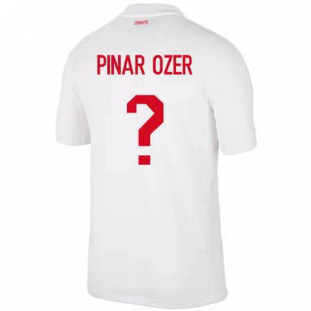 Kandiny Niño Camiseta Turquía Senem Pınar Özer #0 Blanco 1ª Equipación 24-26 La Camisa Chile