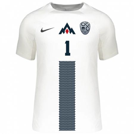 Kandiny Niño Camiseta Eslovenia Zala Meršnik #1 Blanco 1ª Equipación 24-26 La Camisa Chile