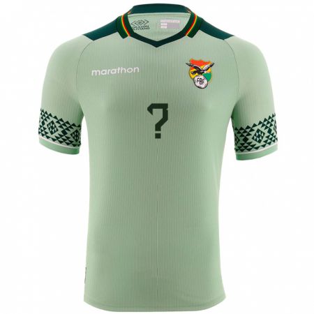 Kandiny Niño Camiseta Bolivia Su Nombre #0 Verde Claro 1ª Equipación 24-26 La Camisa Chile