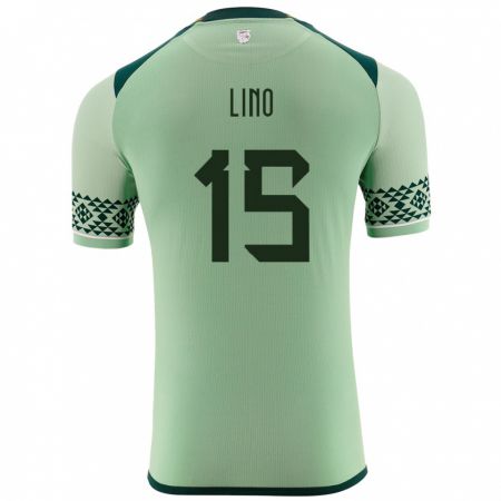 Kandiny Niño Camiseta Bolivia Daniel Lino #15 Verde Claro 1ª Equipación 24-26 La Camisa Chile