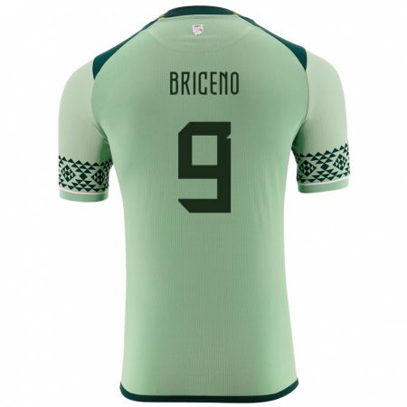 Kandiny Niño Camiseta Bolivia José Briceño #9 Verde Claro 1ª Equipación 24-26 La Camisa Chile