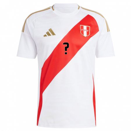 Kandiny Niño Camiseta Perú Fabrisio Mesías #0 Blanco 1ª Equipación 24-26 La Camisa Chile