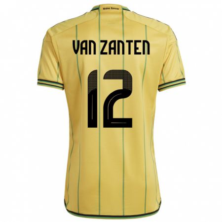 Kandiny Niño Camiseta Jamaica Kiki Van Zanten #12 Amarillo 1ª Equipación 24-26 La Camisa Chile