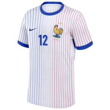 Kandiny Niño Camiseta Francia Sofiane Diop #12 Blanco 2ª Equipación 24-26 La Camisa Chile