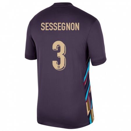 Kandiny Niño Camiseta Inglaterra Ryan Sessegnon #3 Pasa Oscura 2ª Equipación 24-26 La Camisa Chile